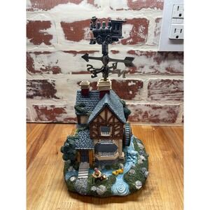 Classic Treasures Animated Musical Old Style Edifice With‎ Train Weathervane